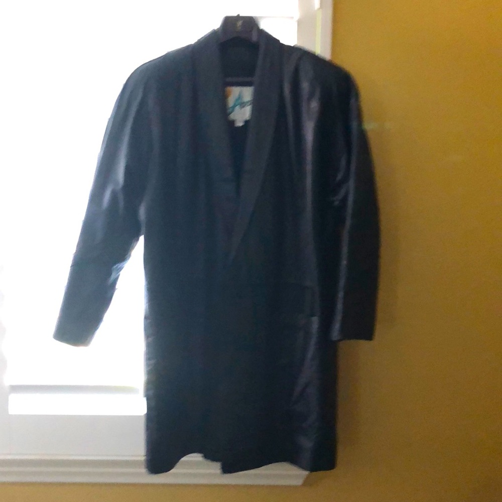 Black leather jacket